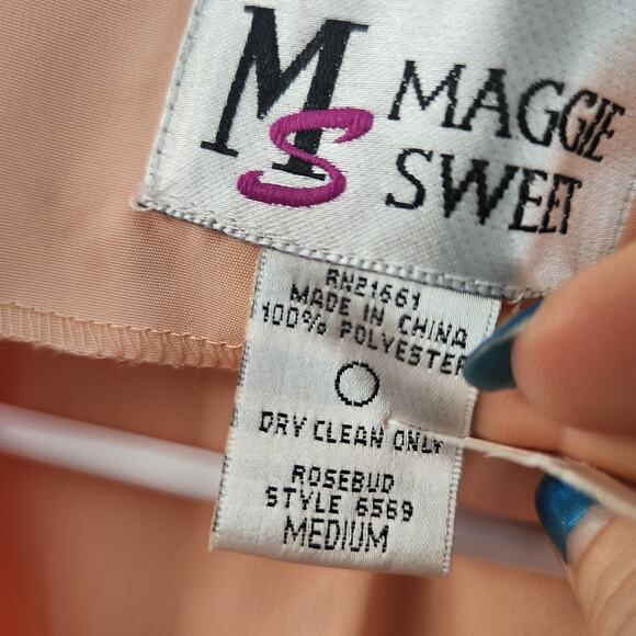 Maggie Sweet Vintage Floral Embroidered  Open Front Top M Retro 90s‎ 80s Y2K - Picture 7 of 11